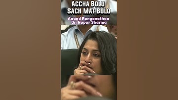 Nupur Sharma "Thrown Under The Bus" Anand Ranganathan Lashes At BJP & PM Modi #share #shortsvideo