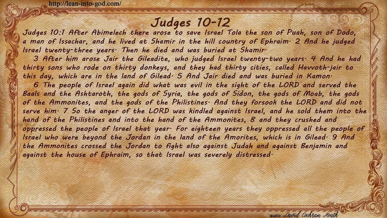 Judges 10-12 - YouTube