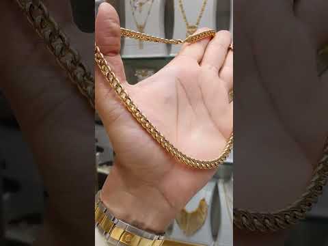 عقد جنزير راقي و أنيق ذهب عيار ١٨ ب ٣٧٠٠ ريال