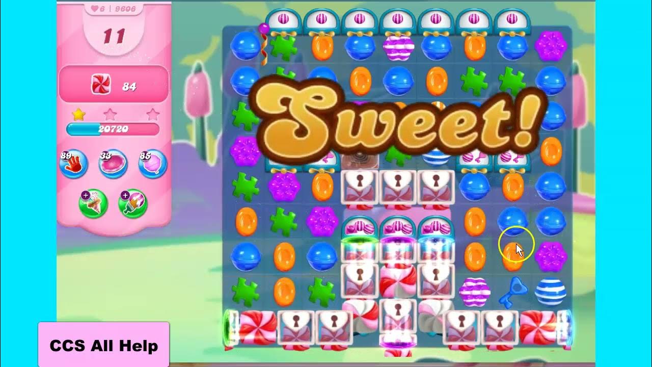 Candy Crush Saga Level 9606 New version collect blockers YouTube