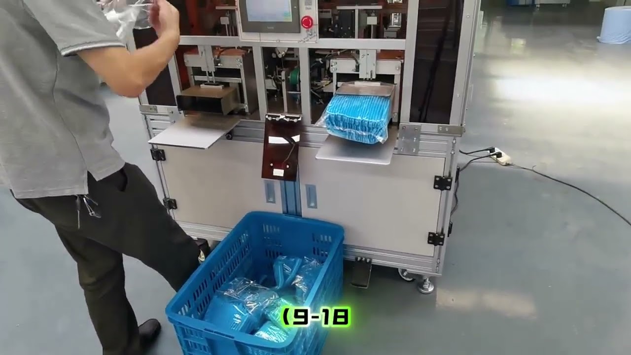 Non woven bouffant cap machine