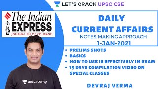 1-Jan-2021 | Daily Current Affairs | Indian Express News Paper | UPSC CSE/IAS 2021 | Devraj Verma