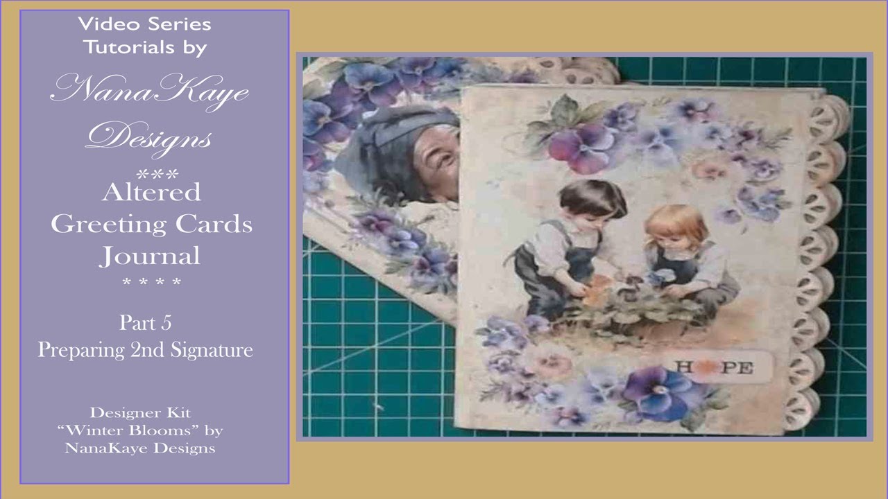 Altered Greeting Cards Journal Part 5   Second Signature