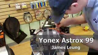 Time Lapse: How to String a Yonex Astrox 99 Badminton Racquet