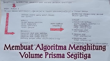 Membuat Algoritma Menghitung Volume Prisma Segitiga | Lutfia Fara Dita X MM 1