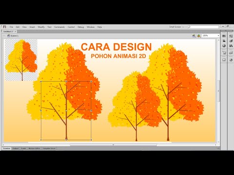  Tutorial  Cara Design POHON Animasi  2D  bagi Pemula 