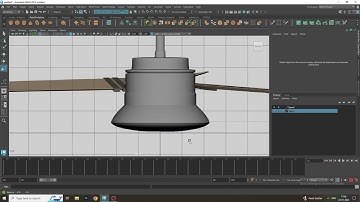 3D CEILING FAN MODELLING IN MAYA USING CV CURVE TOOLS