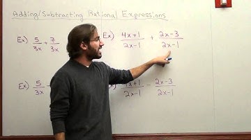 Free Math Lessons Adding and Subtracting Rational Expressions Part 2