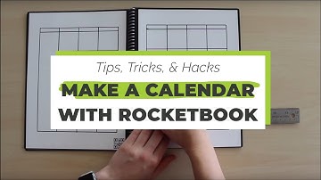 Make a Calendar with Your Rocketbook | Rocketbook Tips & Tricks