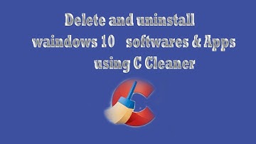 How To Uninstall Windows 10 default and unwanted apps/software using Ccleaner easily