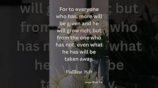 Catholic Bible Study | Matthew 25:29 | Jesus Rose Co. ✝️