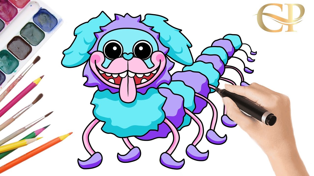 how-to-draw-pj-pug-a-pillar-poppy-playtime-chapter-2-youtube