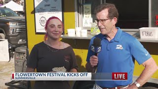 Chief Meteorologist Rob Fowler talks to Mac Daddy at Flowertown Festival | WCBD News 2