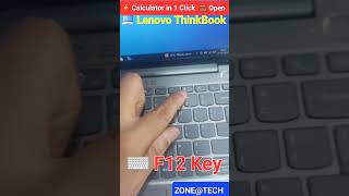 Lenovo ThinkBook F12 Key Secret Trick 🤯 | Open Calculator Instantly