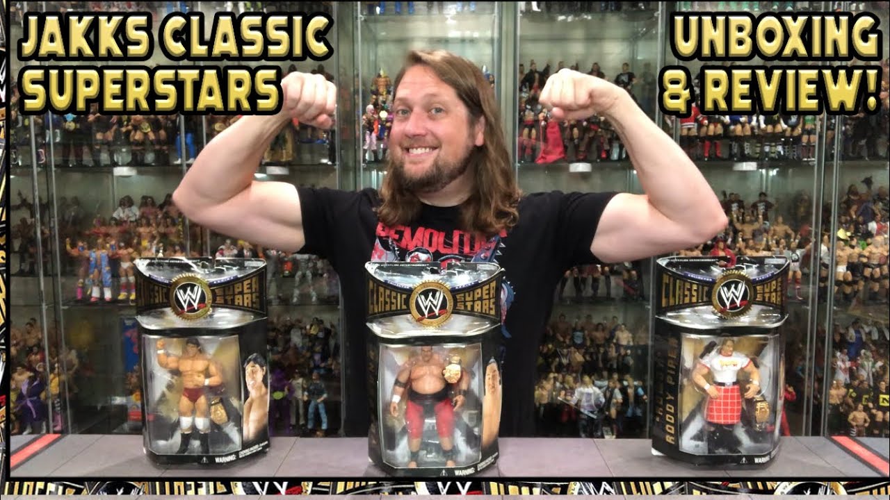 Tito Santana, Roddy Piper & Yokozuna Classic Superstars Unboxing