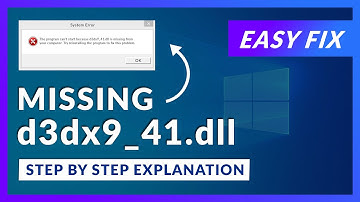 d3dx9_41.dll Missing Error | How to Fix | 2 Fixes | 2021