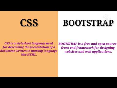 BOOTSTRAP VS CSS | DIFFERENCE BETWEEN BOOTSTRAP & CSS