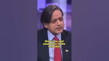 Britain has Historical Amnesia Dr Shashi Tharoor
