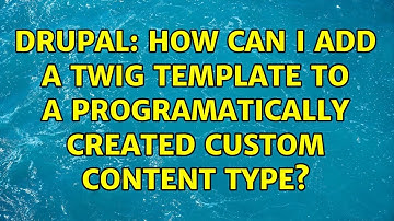Drupal: How can I add a Twig template to a programatically created custom content type?