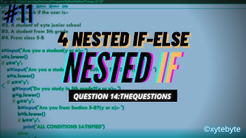 Examples on NESTED if-else Statements | Class 11 Python CS CBSE | #Class11CS