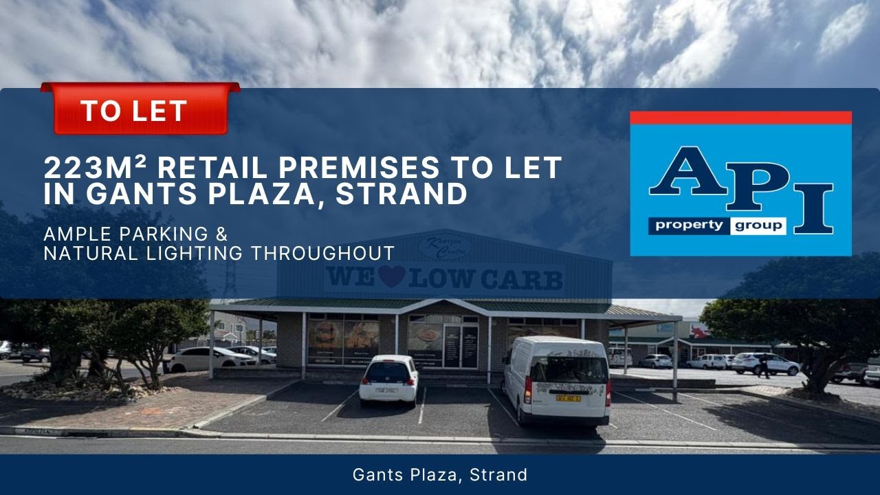 223m² Retail Premises To Let Gants Strand With Ample Parking