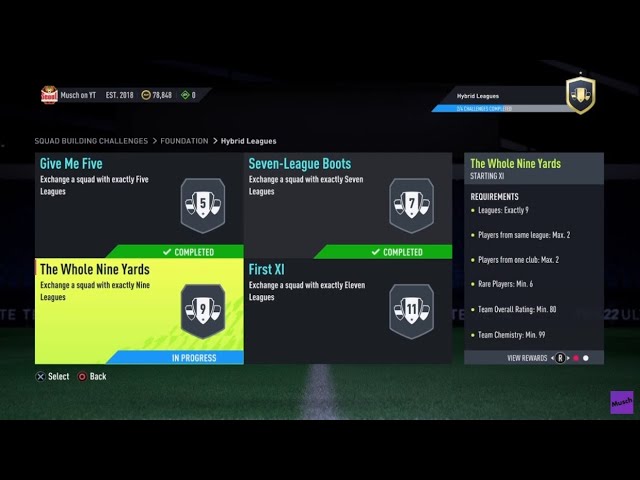 Fifa 22 Sbc Hybrid Leagues The Whole Nine Yards No Loyalty Cheap Youtube
