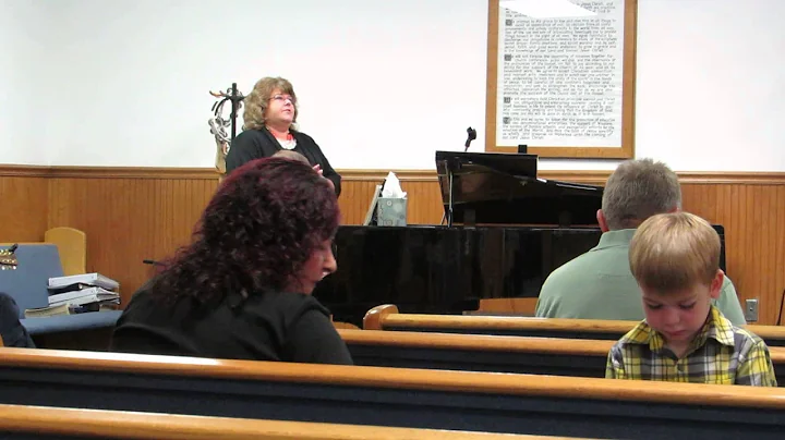 Pam Herron singing at Mt. Vernon Freewill Baptist ...