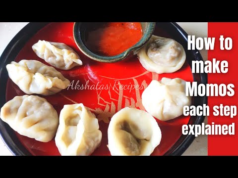 Chicken Momos Recipe | मोमोस रेसिपी | How to make Momos or Dumplings at Home
