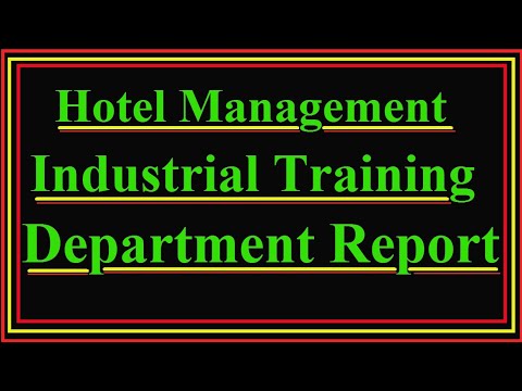 Hotel management industrial training report pdf download. IHM ...
