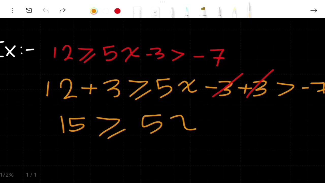 1 المتباينات inequalilties / رياضيات مرحلة اولى / التفاضل والتكامل 