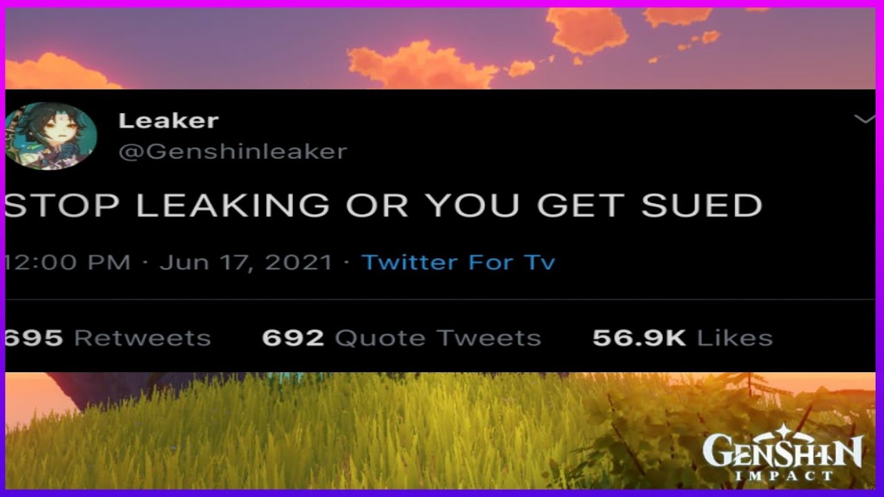 Leaker Got Sued By Mihoyo And Now What Genshin Impact Beta Test Youtube