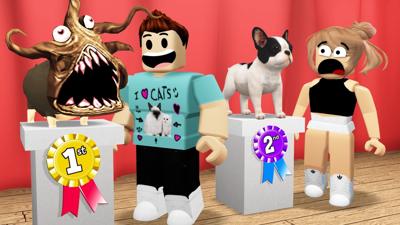 I Won With The Ugliest Pet In Roblox Pet Show Youtube - ugly spongebob roblox