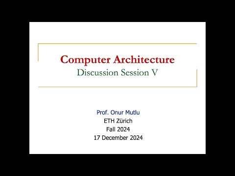 Computer Architecture -