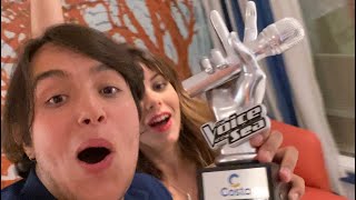 Video thumbnail of "Canto en LA VOZ y pasa ESTO🤯😭 gano????"