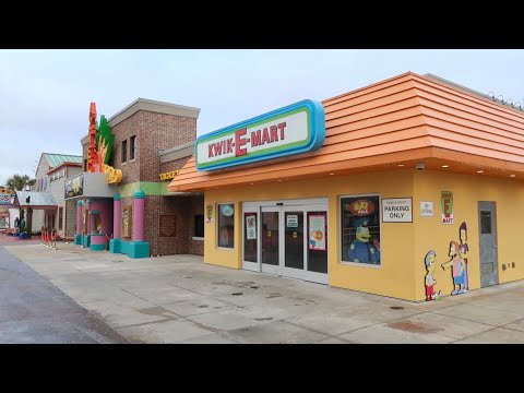 Inside The Real Life Simpsons Kwik-E-Mart in Myrtle Beach During Winter Ice Storm in South Carolina