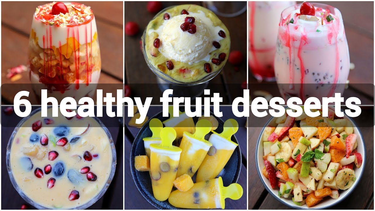 6 healthy fruit desserts recipes | tasty street style dessert recipes with fruits | Hebbar | Hebbars Kitchen
