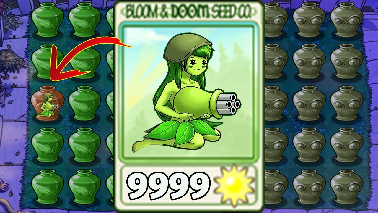Anime Girl Gatling PEA VS Dr. Zomboss - Plants vs Zombies mod - YouTube