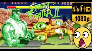 STREET FIGHTER 2 SUPER GREEN RYU PLAYTHROUGH ARCADE 1992