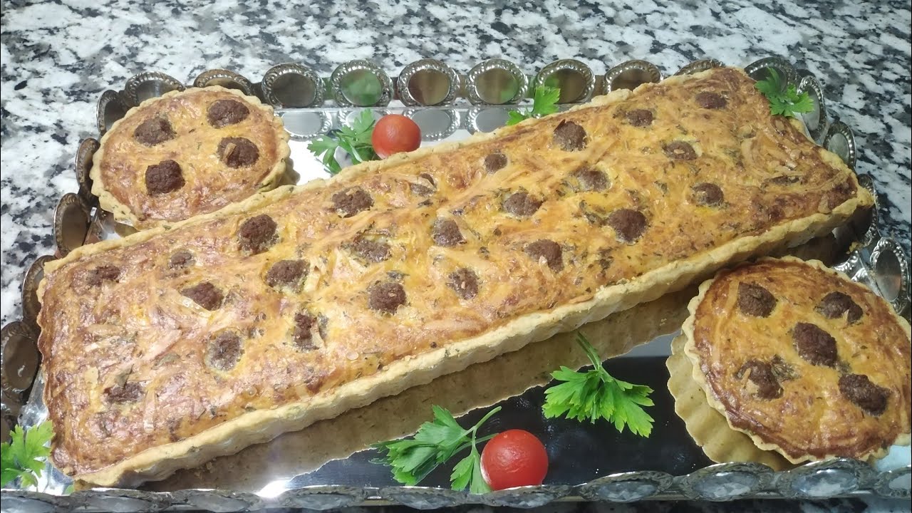 كيش بطاطا والكفتة شهوة منو