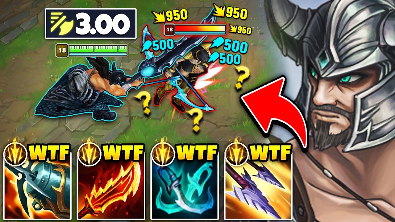 Tryndamere with 3.00 attack speed is the most ridiculous thing you'll see today...