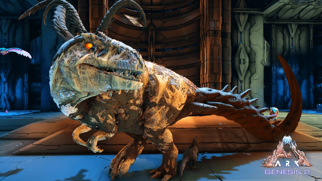 Ark ゾンビ化した新種の恐竜 触手ギガノトサウルス を倒せ アーク ジェネシス２ ゆっくり実況 Youtube