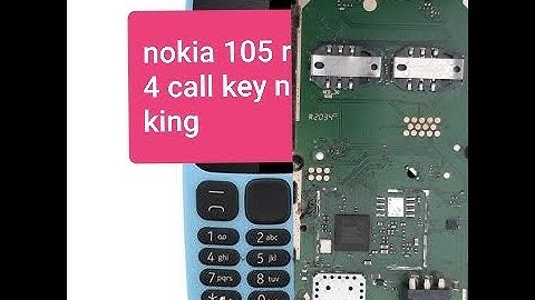 nokia 105 rm 1034 call button not working