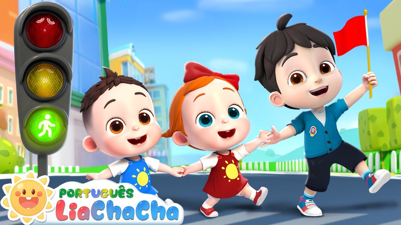 LiaChaCha em Português ☀️ Canção dos Sinais de Trânsito | Música Infantil & Canção para Crianças