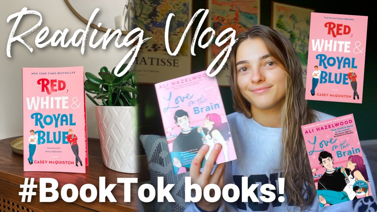 BookTok Reading Vlog | Love on the Brain and Red, White, and Royal Blue