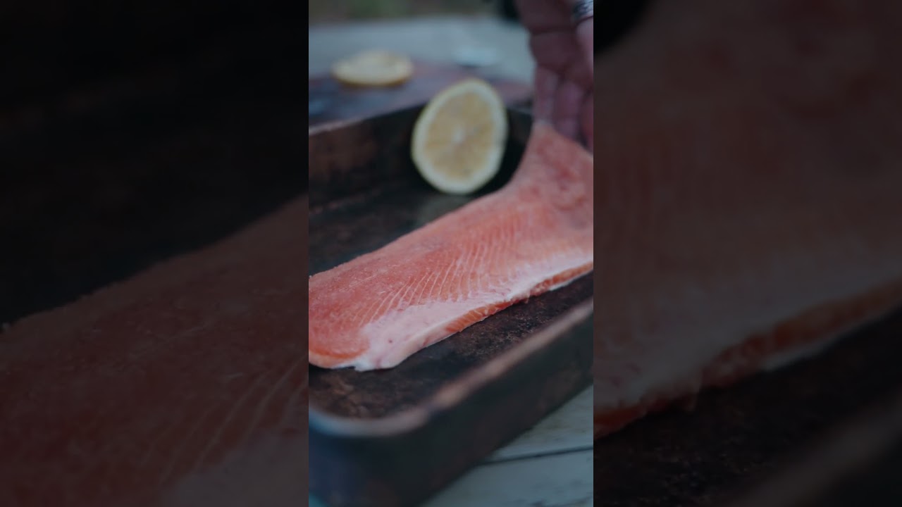 Scottish Trout Cooked Over Fire #scottishhighlands #scottish #outdoorcooking #discoverscotland