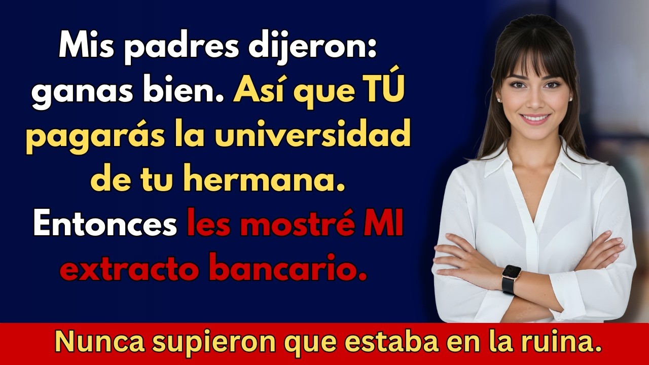 Mis padres exigieron que pagara la universidad de mi hermana porque 