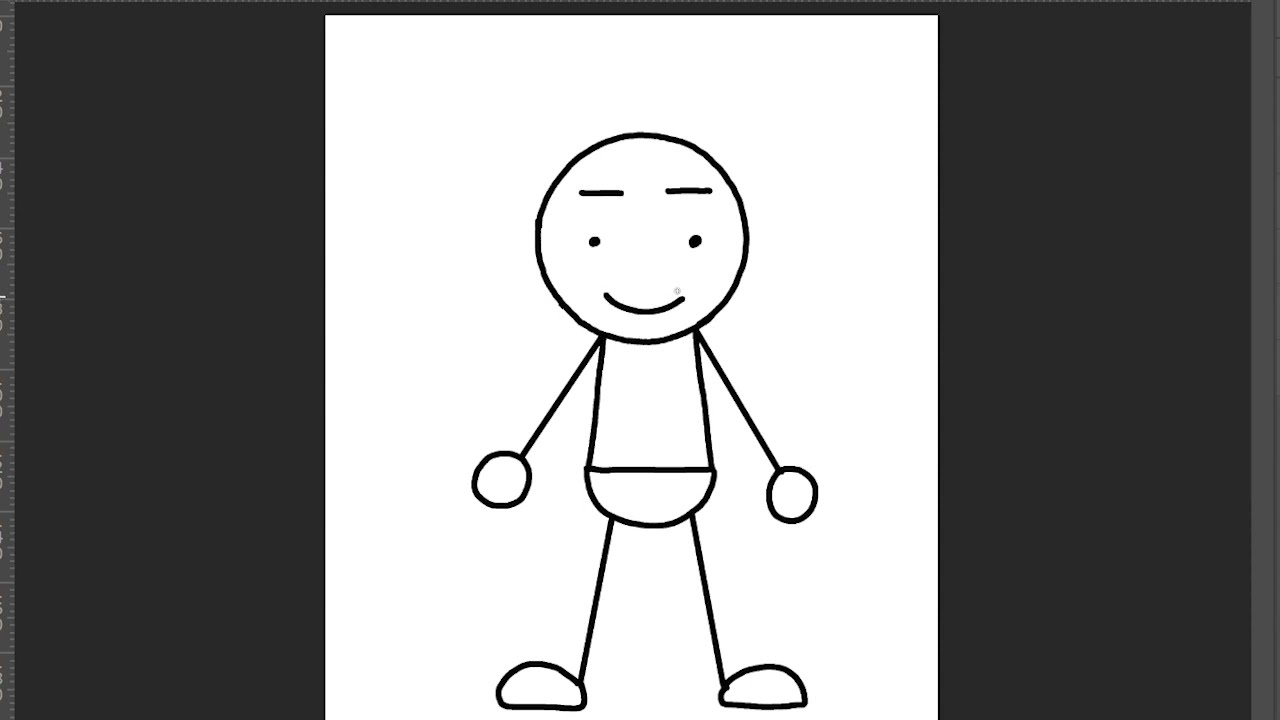 新しい棒人間の描き方＜基本型＞ - YouTube
