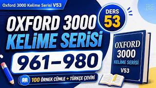 Oxford 3000 Word Series | Lesson 53 | English Words 961–980 🇬🇧🇺🇸