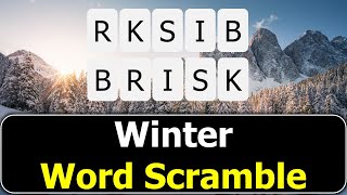 ❄️Winter Word Scramble❄️