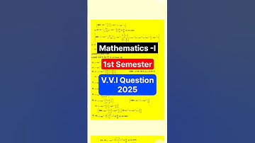 Mathematics 1st Semester Polytechnic Important Questions 2025 | Maths 1st Important Questions 2025
